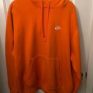 Nike Men's Bright Orange Pullover Hoodie